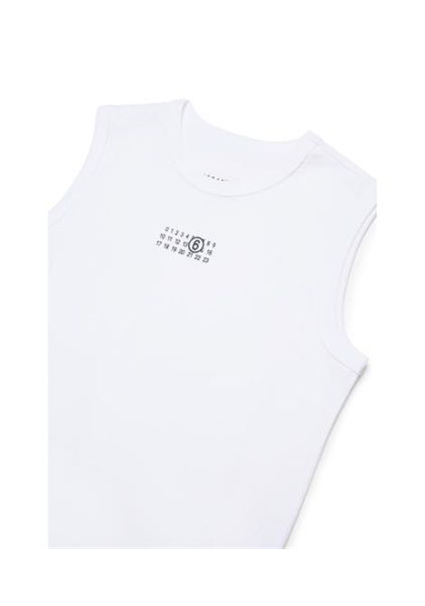 canotta con logo MM6 KIDS MAISON MARGIELA | M60575 MM04IM6100